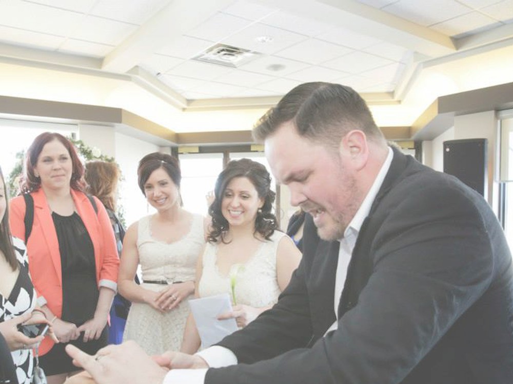 Professional magician performing at a weddings
